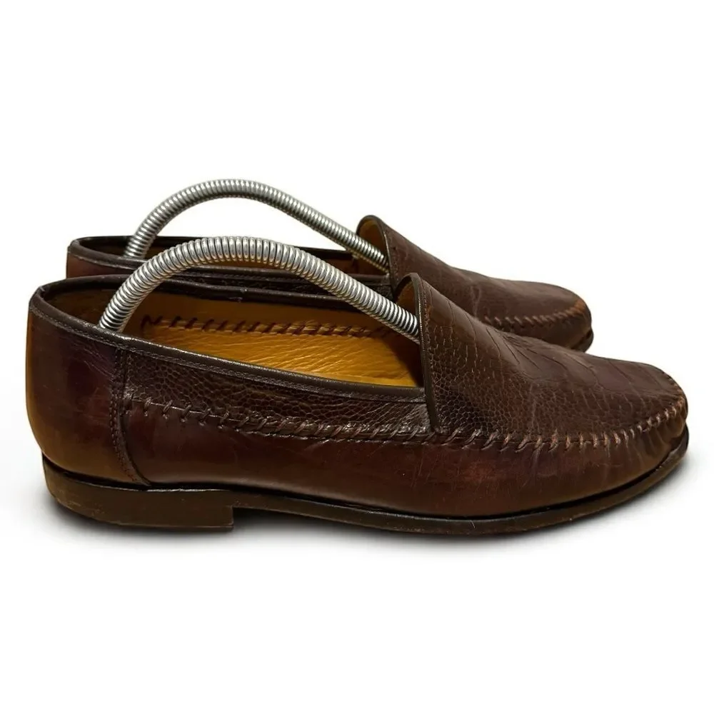 Sandro Moscoloni Genuine Ostrich Loafers Men’s sz 9